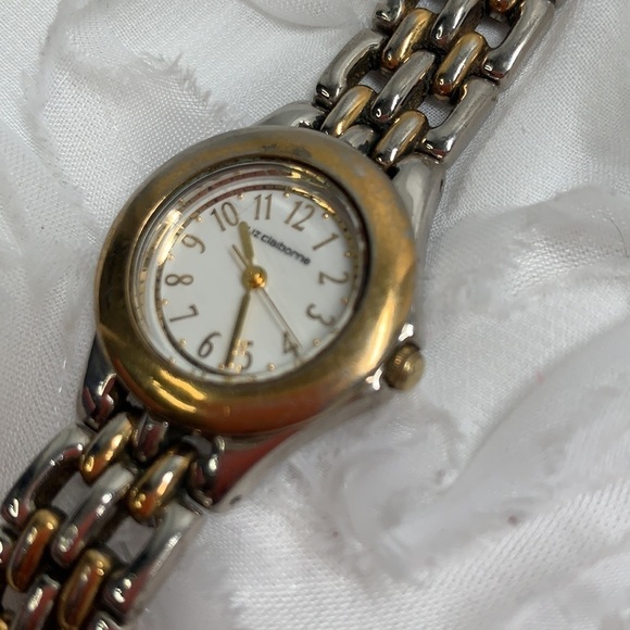 Liz Claiborne Vintage Ladies Analog Watch - Gold/Silver, 7”L - Picture 7 of 9